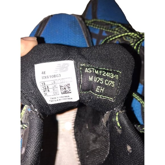 New Balance MX610BG3 4E Wide Men's Size 13 Trailrunner Blue - Picture 4 of 11